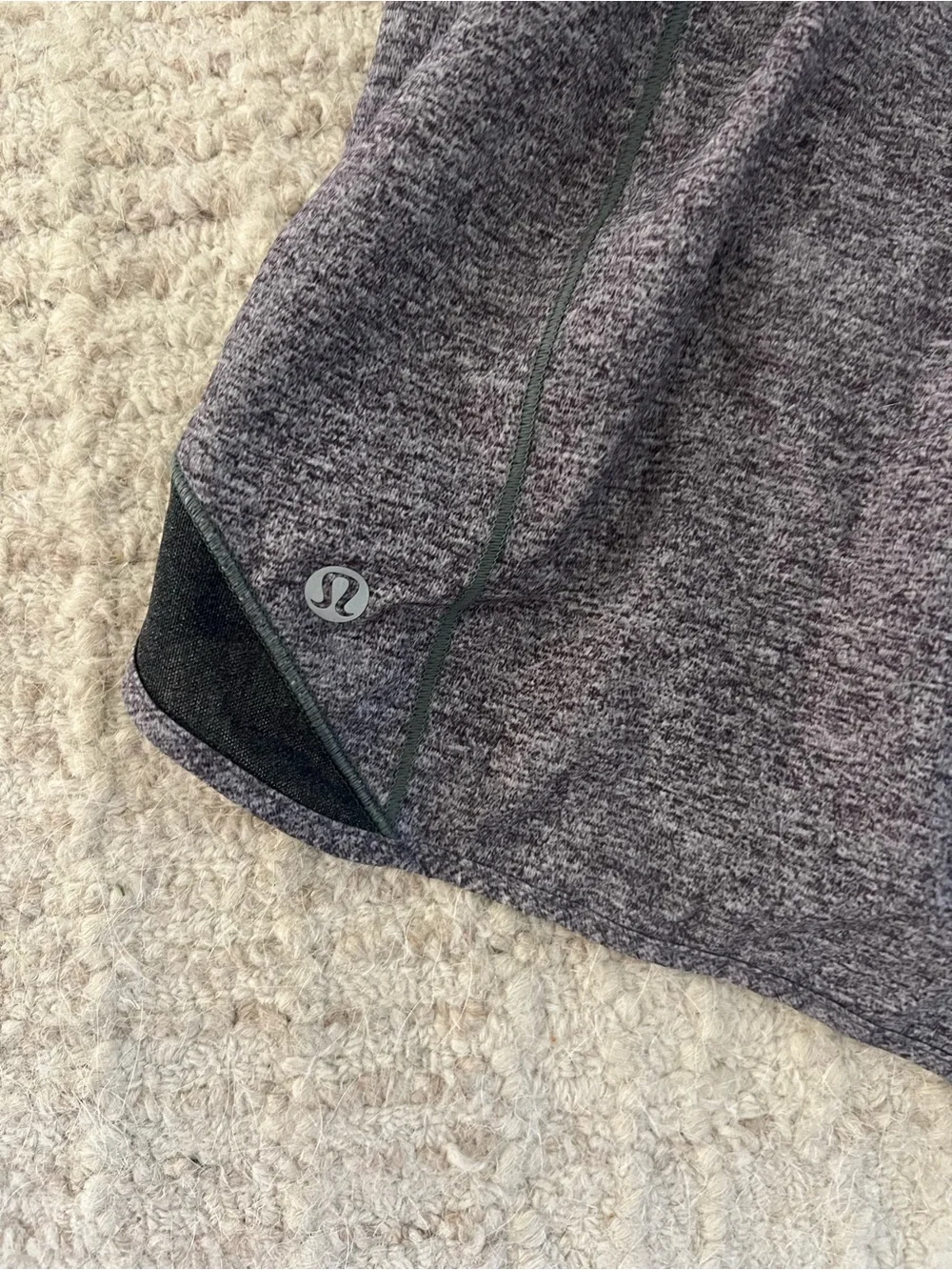 Lululemon Women's Heather Gray Athletic Running Shorts size 12